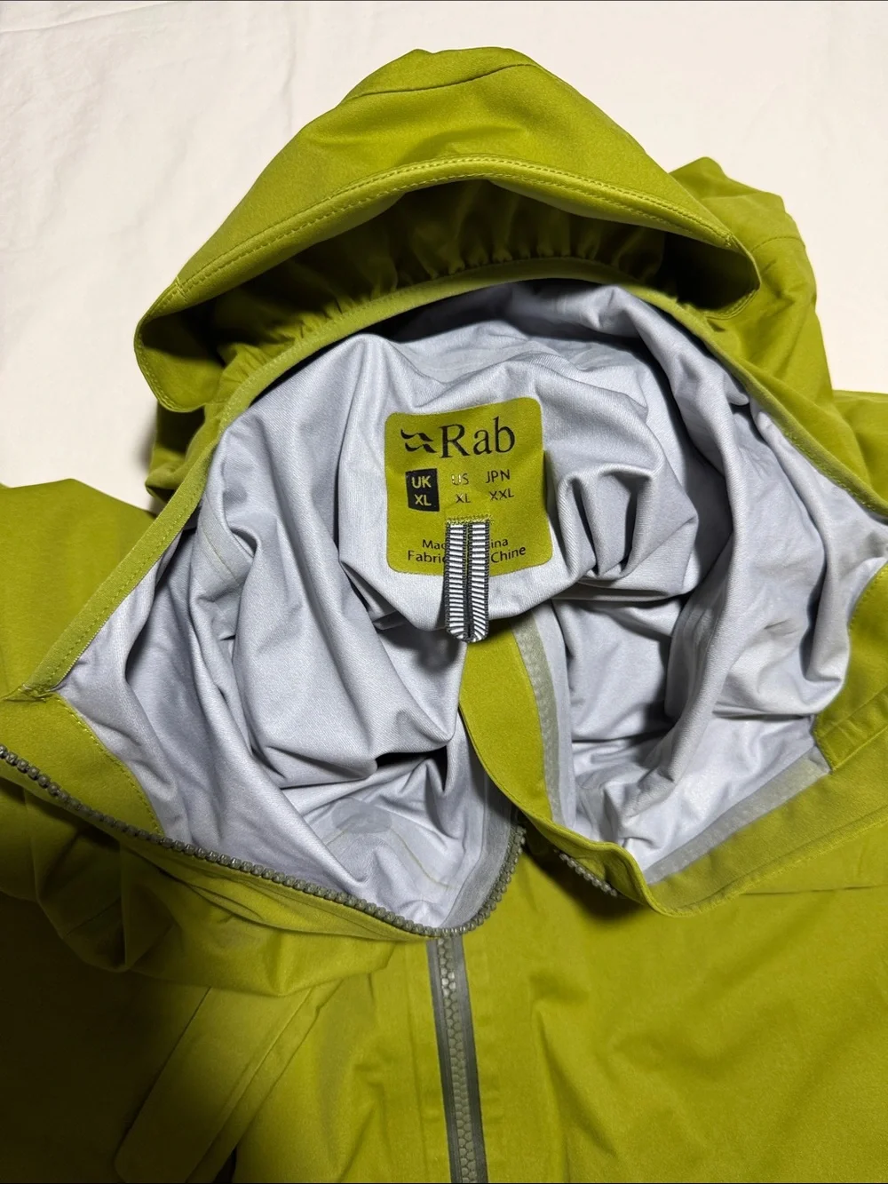 Rab Men's Waterproof Stretch Raincoat - Lime Green
